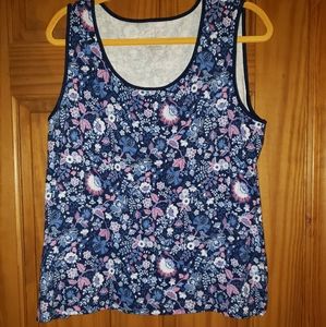 White Stag flowered tank top XL